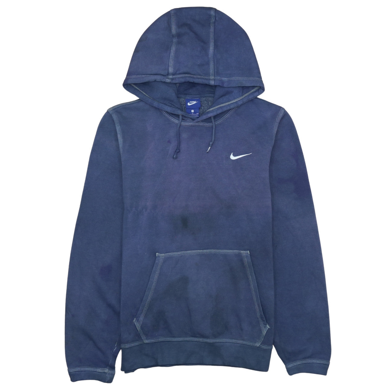 Nike Men's Blue Pullover Hoodie Small Regular Fit Sports Style