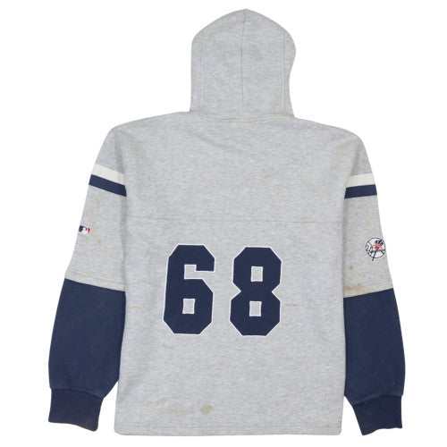 Sportax Men’s Grey Pullover Hoodie M NY Graphic Fleece Vintage Sportswear