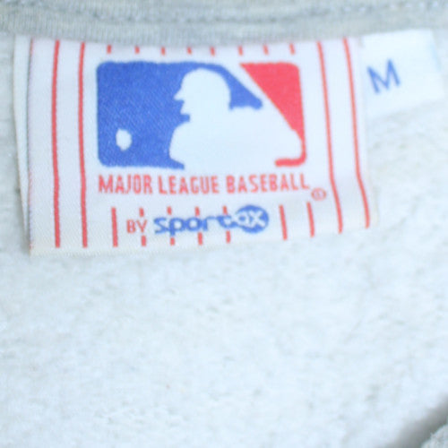 Sportax Men’s Grey Pullover Hoodie M NY Graphic Fleece Vintage Sportswear
