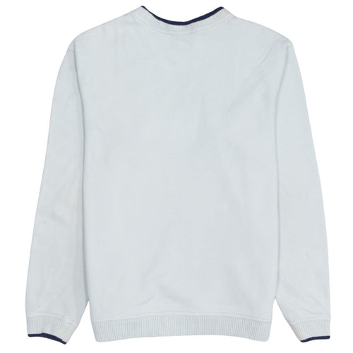 FILA Boys White Logo Pullover Sweatshirt Age 12 Regular Fit Crew Neck