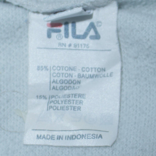 FILA Boys White Logo Pullover Sweatshirt Age 12 Regular Fit Crew Neck