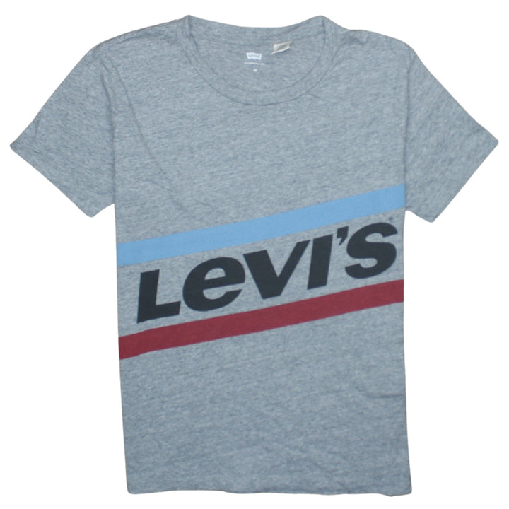 Levi's Men's Grey XS Graphic Print Crew Neck T-Shirt