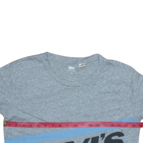 Levi's Men's Grey XS Graphic Print Crew Neck T-Shirt