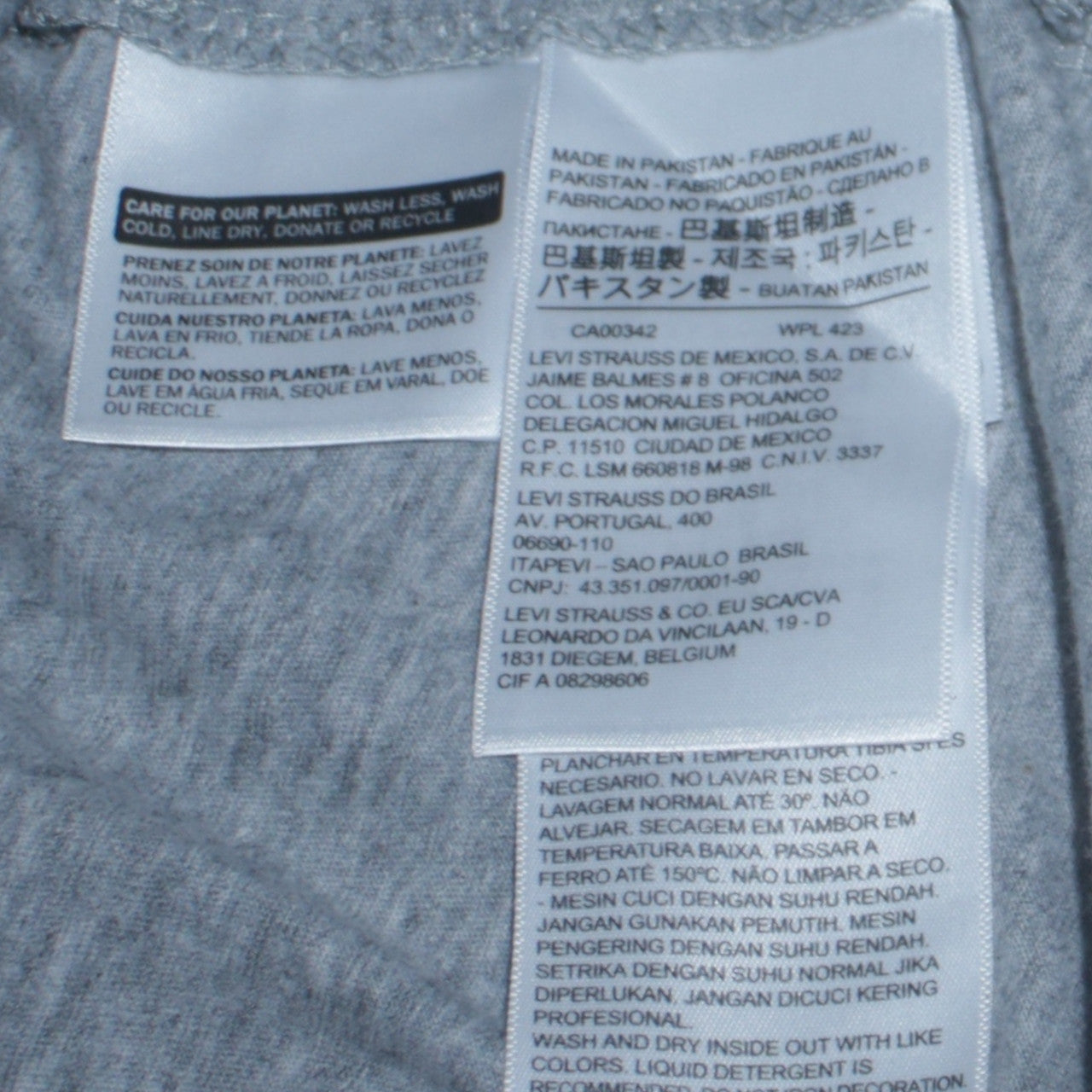 Levi's Men's Grey XS Graphic Print Crew Neck T-Shirt
