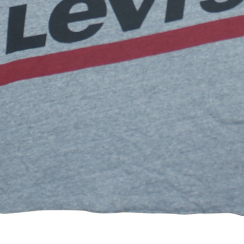 Levi's Men's Grey XS Graphic Print Crew Neck T-Shirt