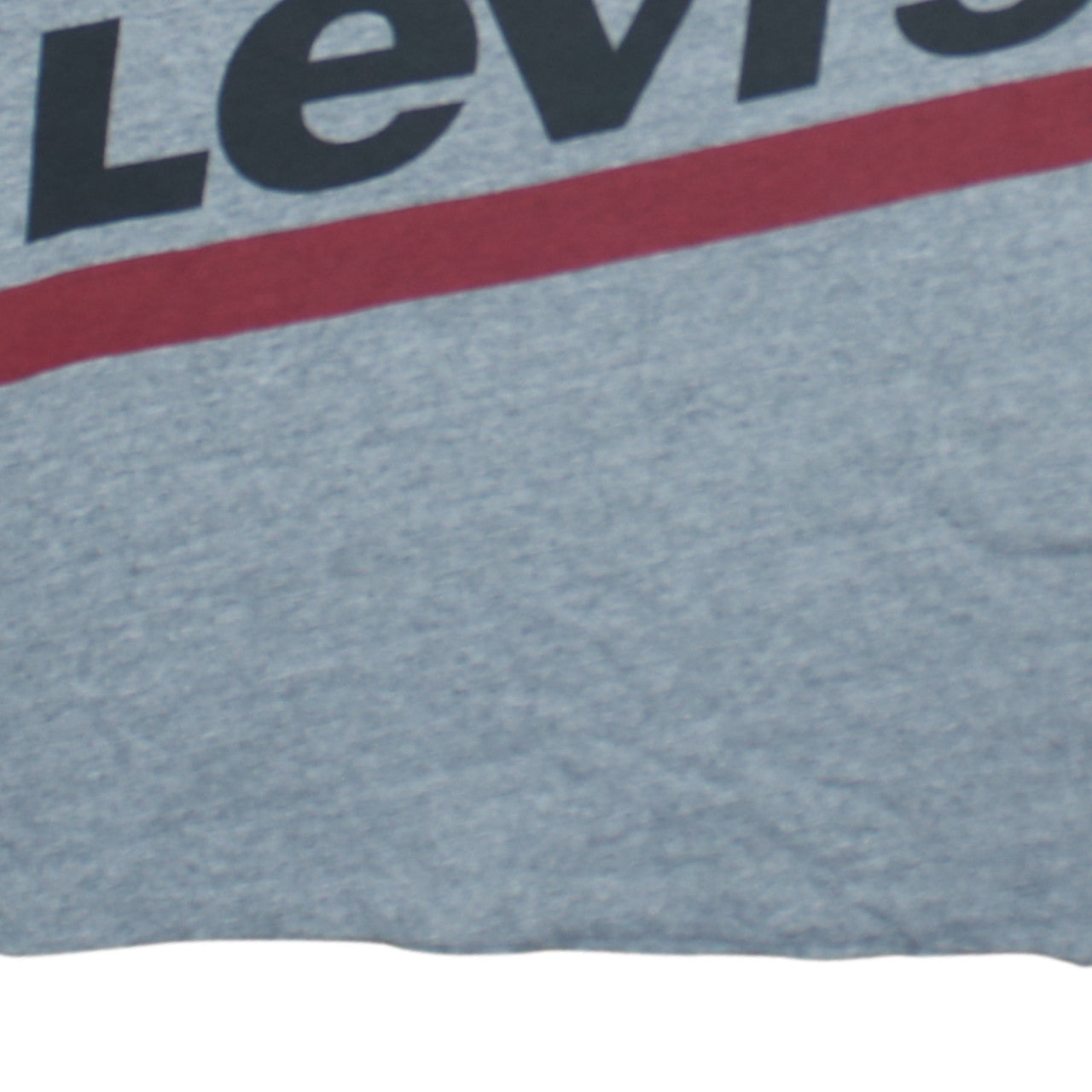 Levi's Men's Grey XS Graphic Print Crew Neck T-Shirt