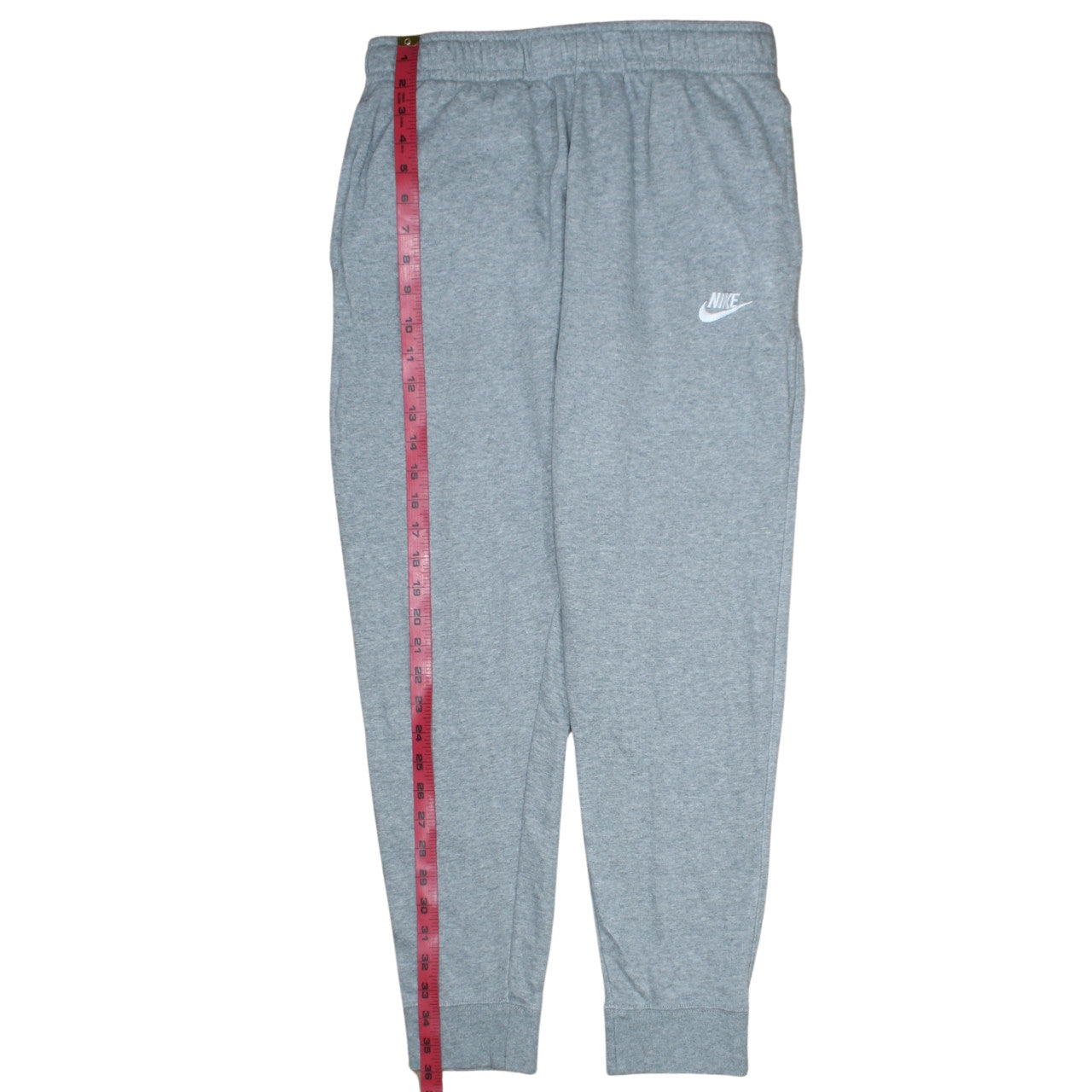 Nike Men's Grey Jogger Sweatpants S Regular Fit Elastic Waist