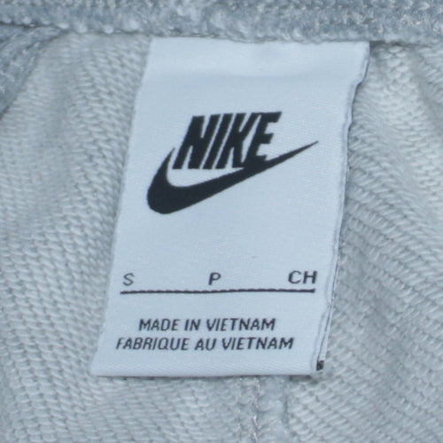 Nike Men's Grey Jogger Sweatpants S Regular Fit Elastic Waist