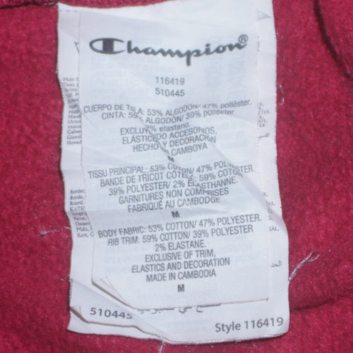 Champion Womens Red Crew Neck Pullover Sweatshirt Medium