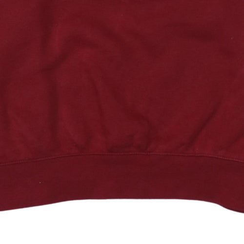 Champion Womens Red Crew Neck Pullover Sweatshirt Medium