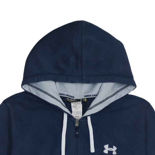 Under Armour Men's Blue Full Zip Hoodie XL Sports Fleece