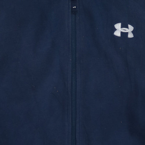 Under Armour Men's Blue Full Zip Hoodie XL Sports Fleece