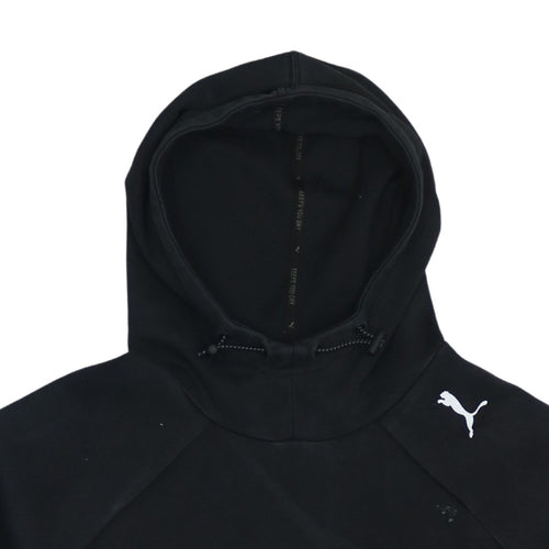 Puma Women's Black Hoodie Size 8 Pullover Raglan Sleeve Sportswear