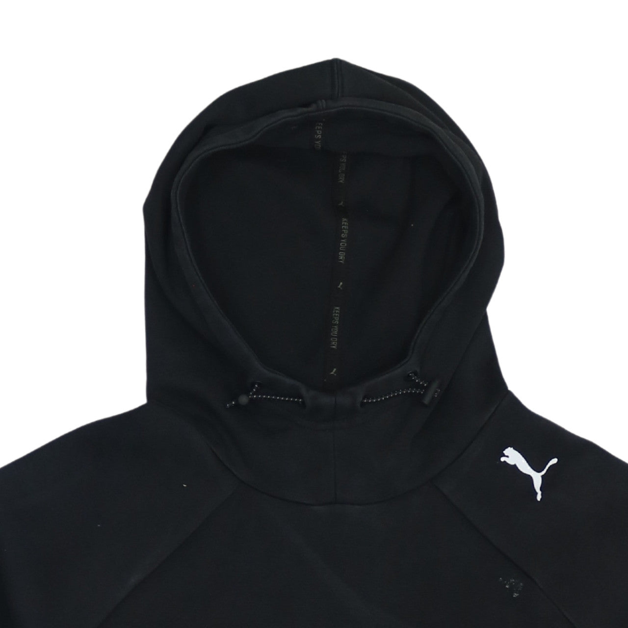 Puma Women's Black Hoodie Size 8 Pullover Raglan Sleeve Sportswear