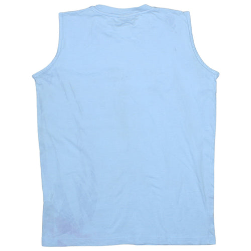 Champion Boys Blue 13-14 Years Sleeveless Tank Top Athletic Cotton