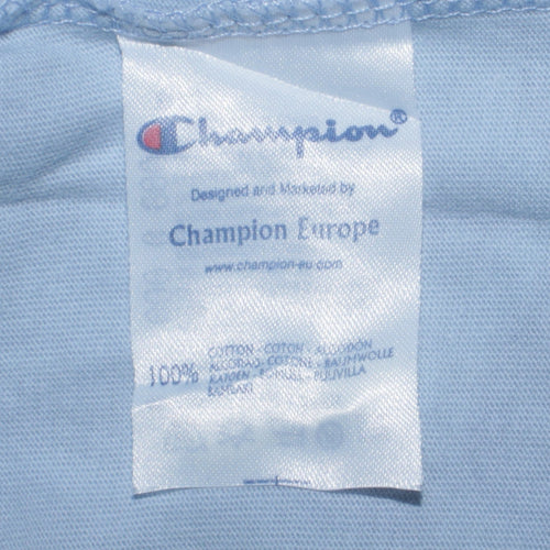 Champion Boys Blue 13-14 Years Sleeveless Tank Top Athletic Cotton