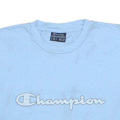 Champion Boys Blue 13-14 Years Sleeveless Tank Top Athletic Cotton