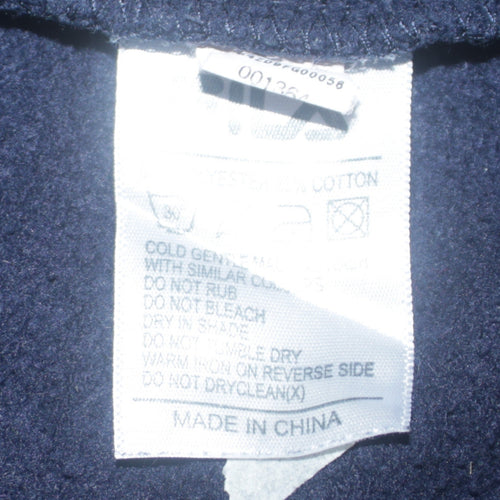 FILA Men's Blue Full Zip Hoodie Size M Logo Sportswear