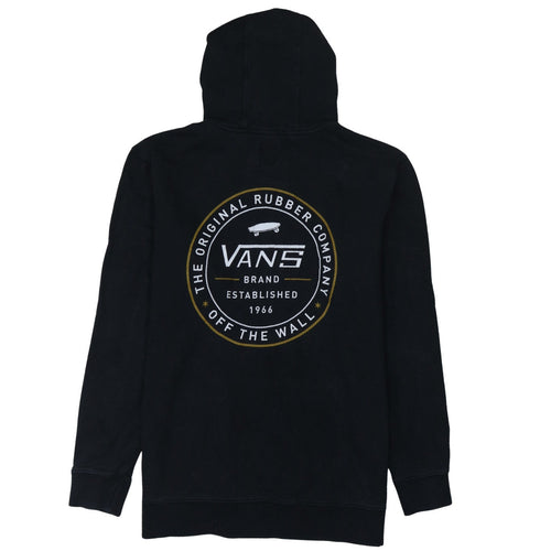 Vans Men's Black Medium Pullover Hoodie with Logo Graphic