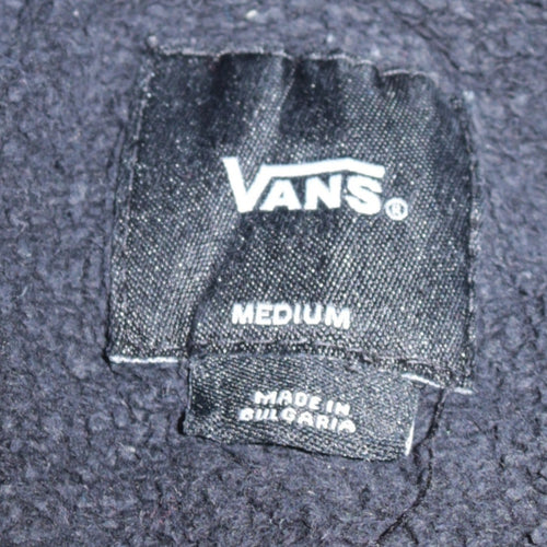 Vans Men's Black Medium Pullover Hoodie with Logo Graphic