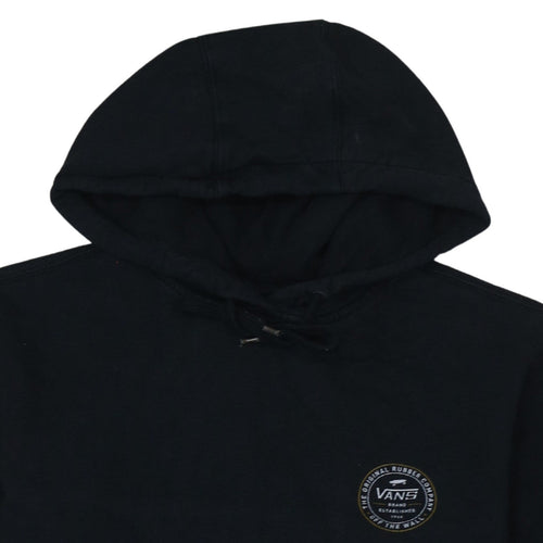 Vans Men's Black Medium Pullover Hoodie with Logo Graphic