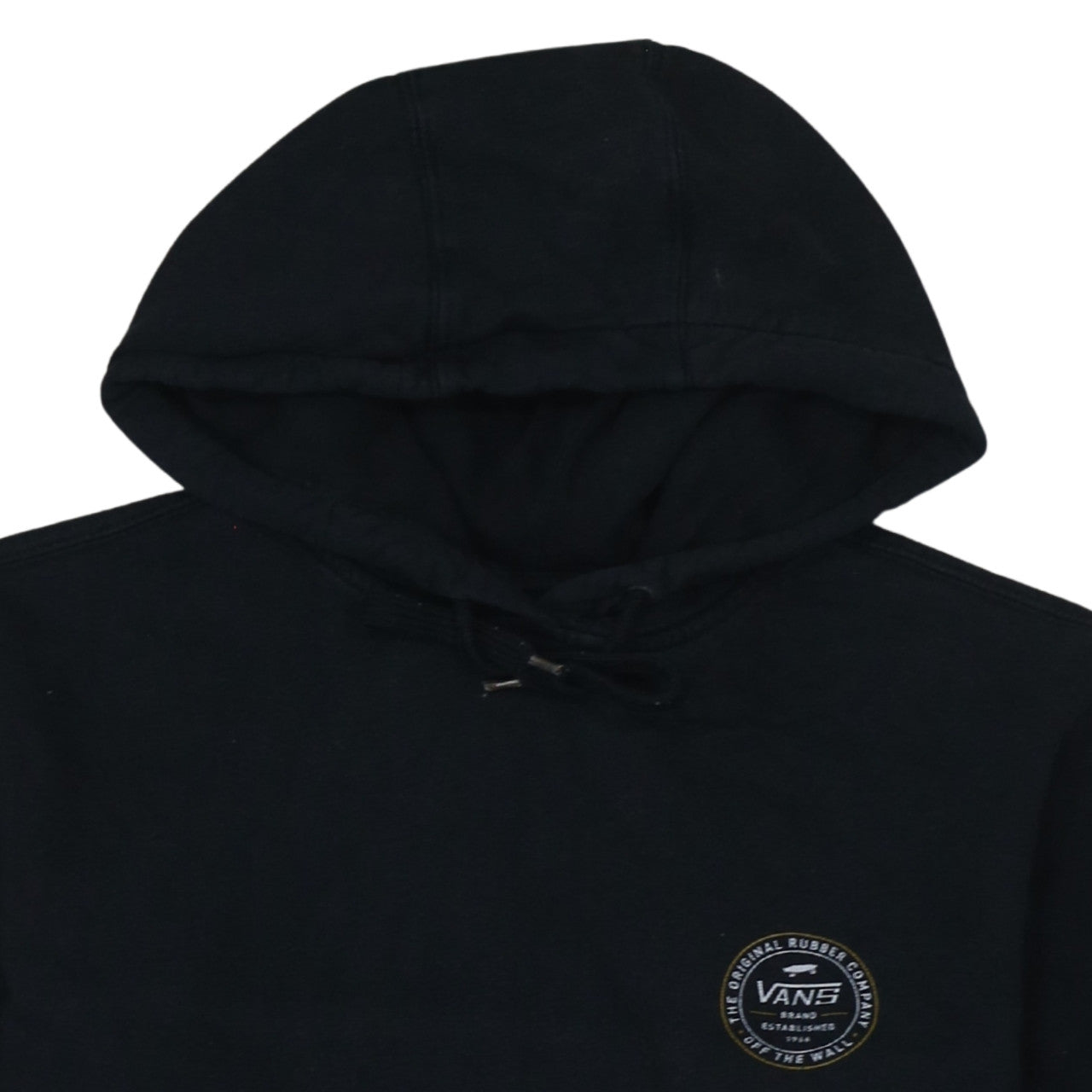 Vans Men's Black Medium Pullover Hoodie with Logo Graphic