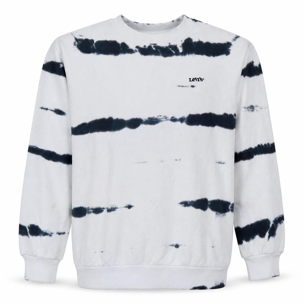Front view of Levi's Men's Multicoloured Tie-Dye Crew Neck Sweatshirt, size S