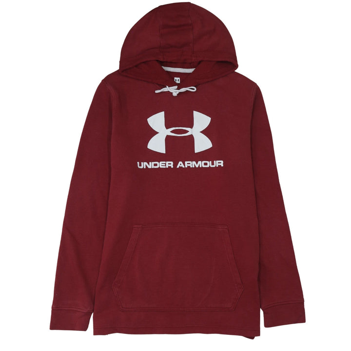 Under Armour Men’s Red Pullover Hoodie Size L Logo Sportswear