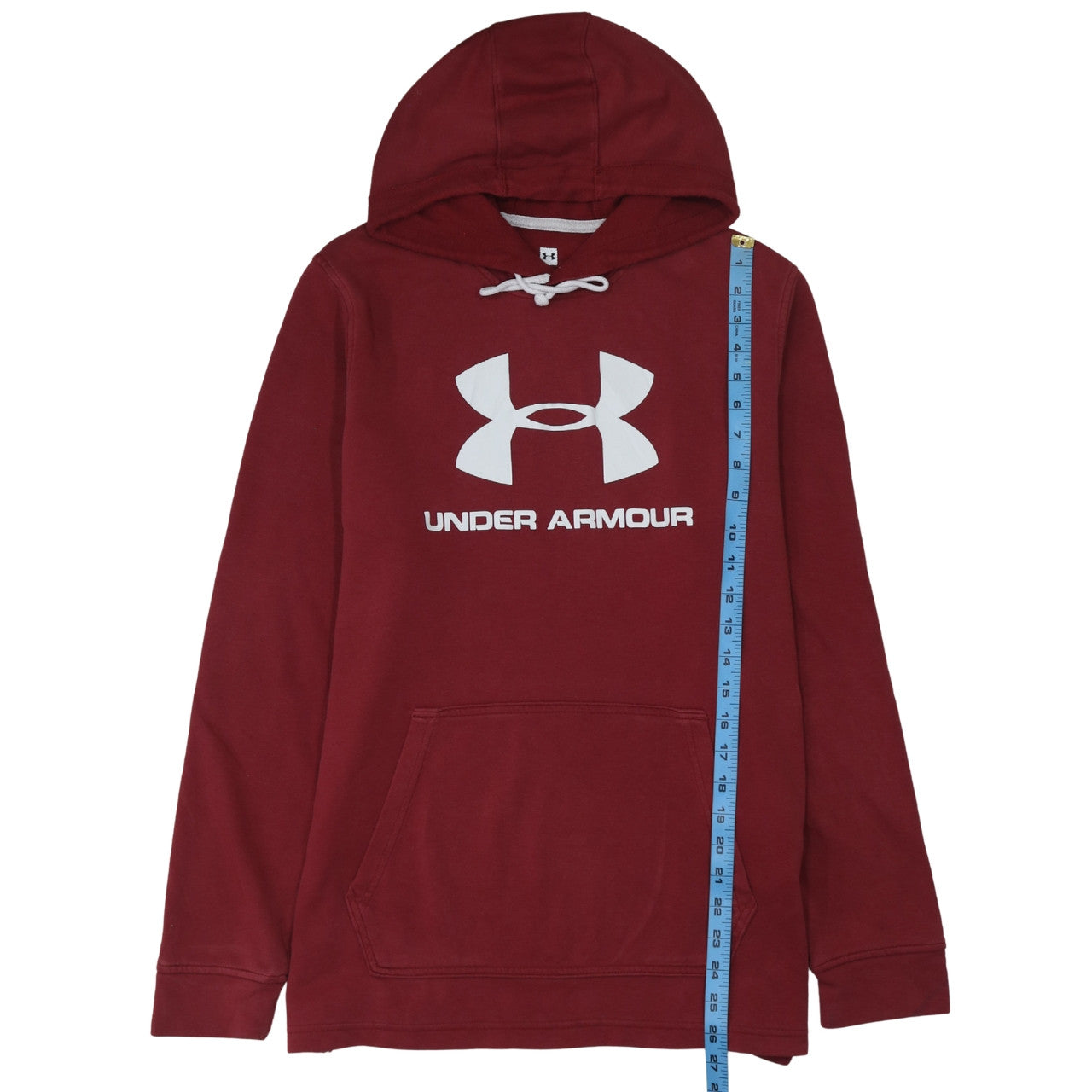 Under Armour Men’s Red Pullover Hoodie Size L Logo Sportswear