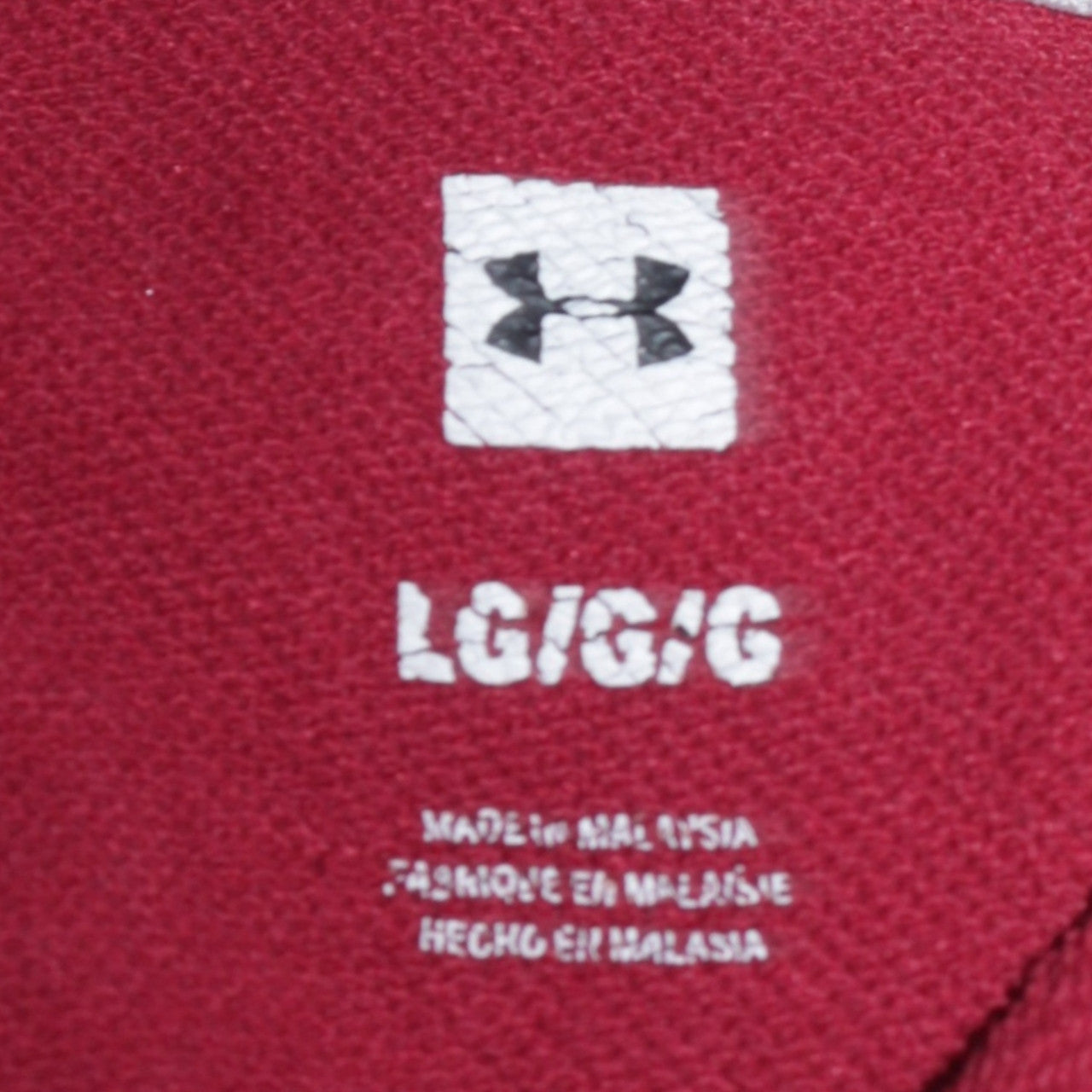 Under Armour Men’s Red Pullover Hoodie Size L Logo Sportswear