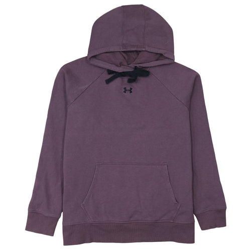 Under Armour Womens Purple Pullover Hoodie Size L Loose Fit