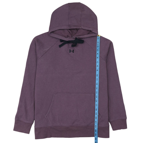 Under Armour Womens Purple Pullover Hoodie Size L Loose Fit