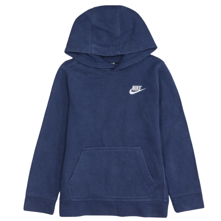 Nike Boys Blue Pullover Hoodie 6-7 Years Classic Fleece Sweatshirt