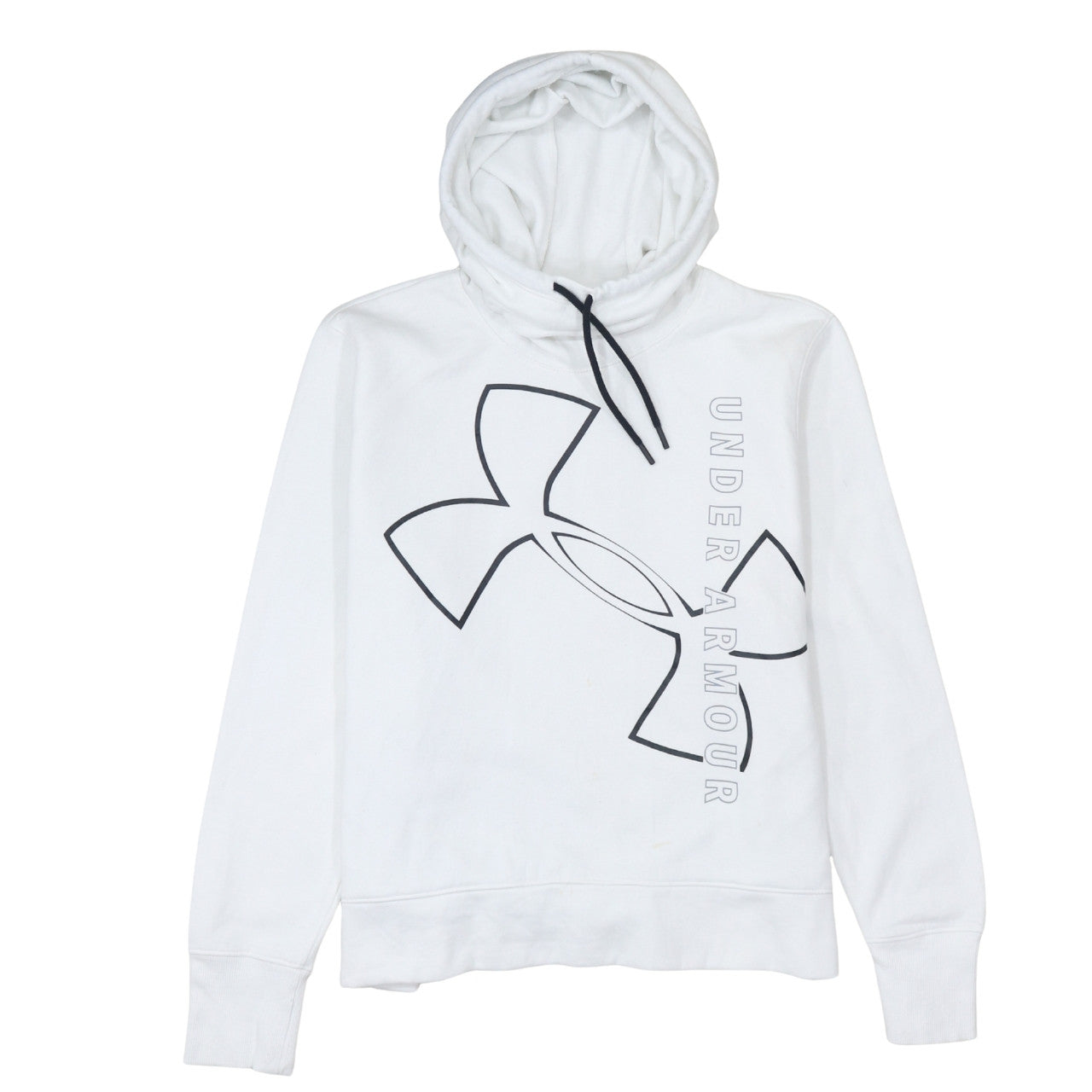 Under Armour Womens White XL Pullover Hoodie Loose Fit Logo Sweatshirt