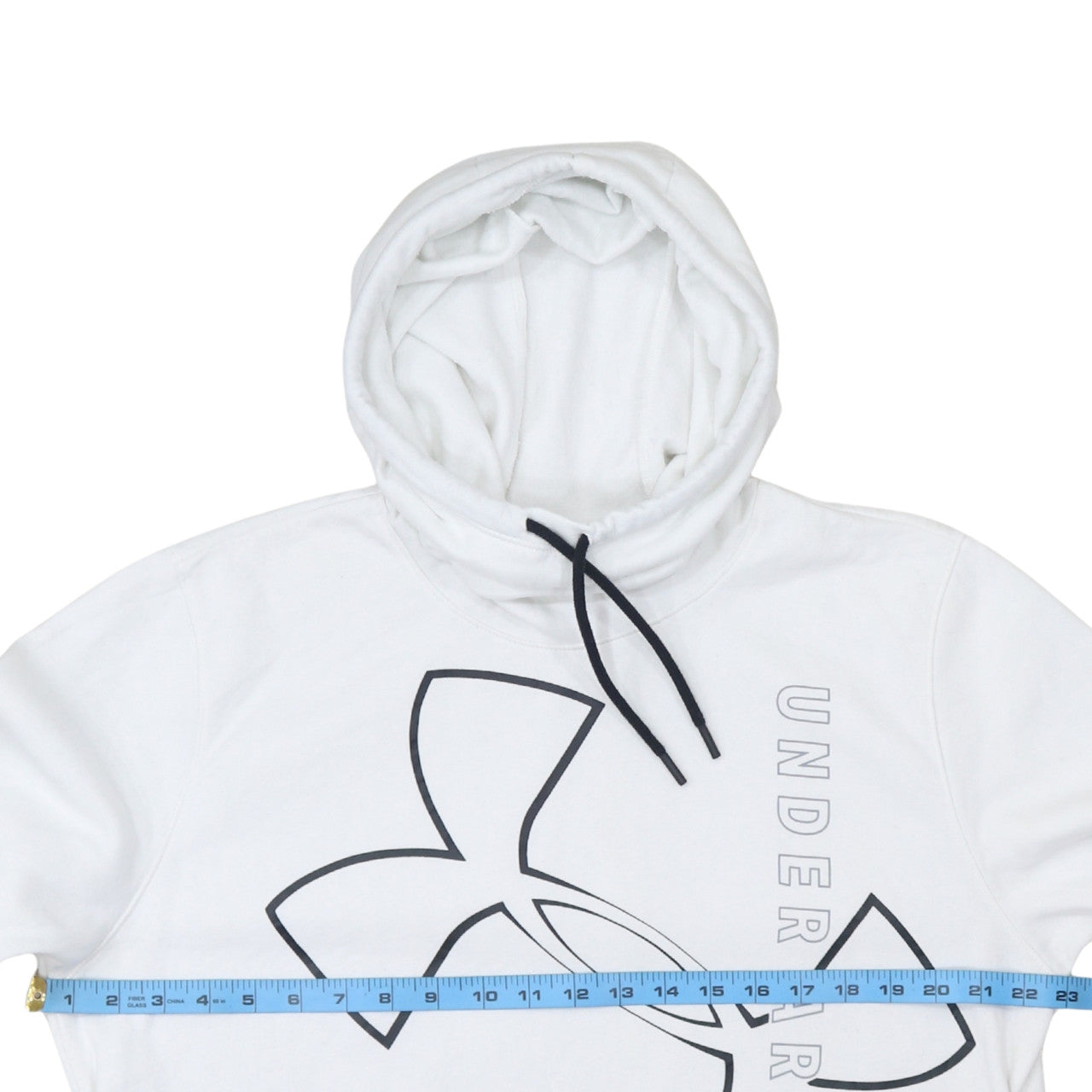 Under Armour Womens White XL Pullover Hoodie Loose Fit Logo Sweatshirt