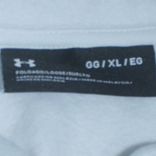 Under Armour Womens White XL Pullover Hoodie Loose Fit Logo Sweatshirt