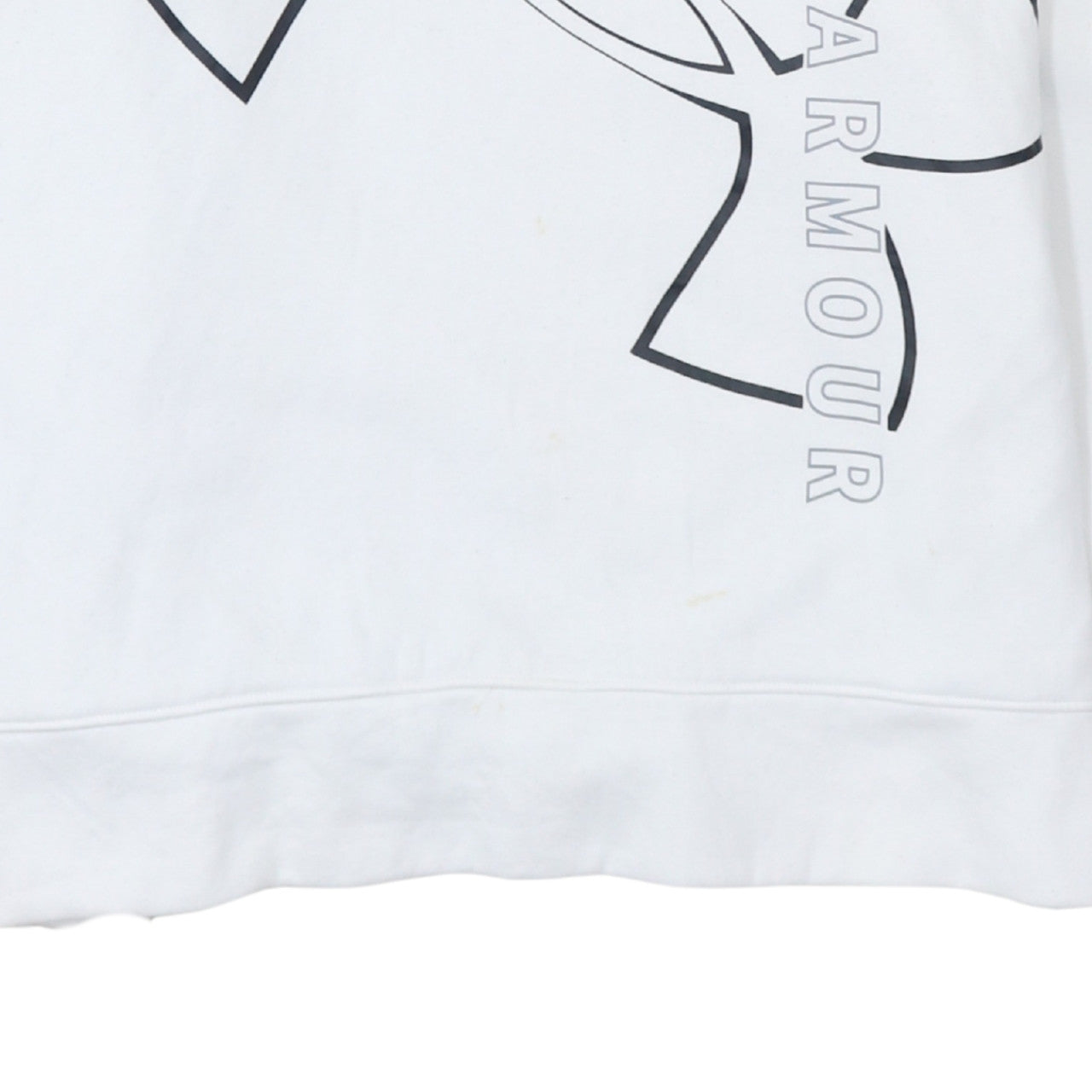 Under Armour Womens White XL Pullover Hoodie Loose Fit Logo Sweatshirt