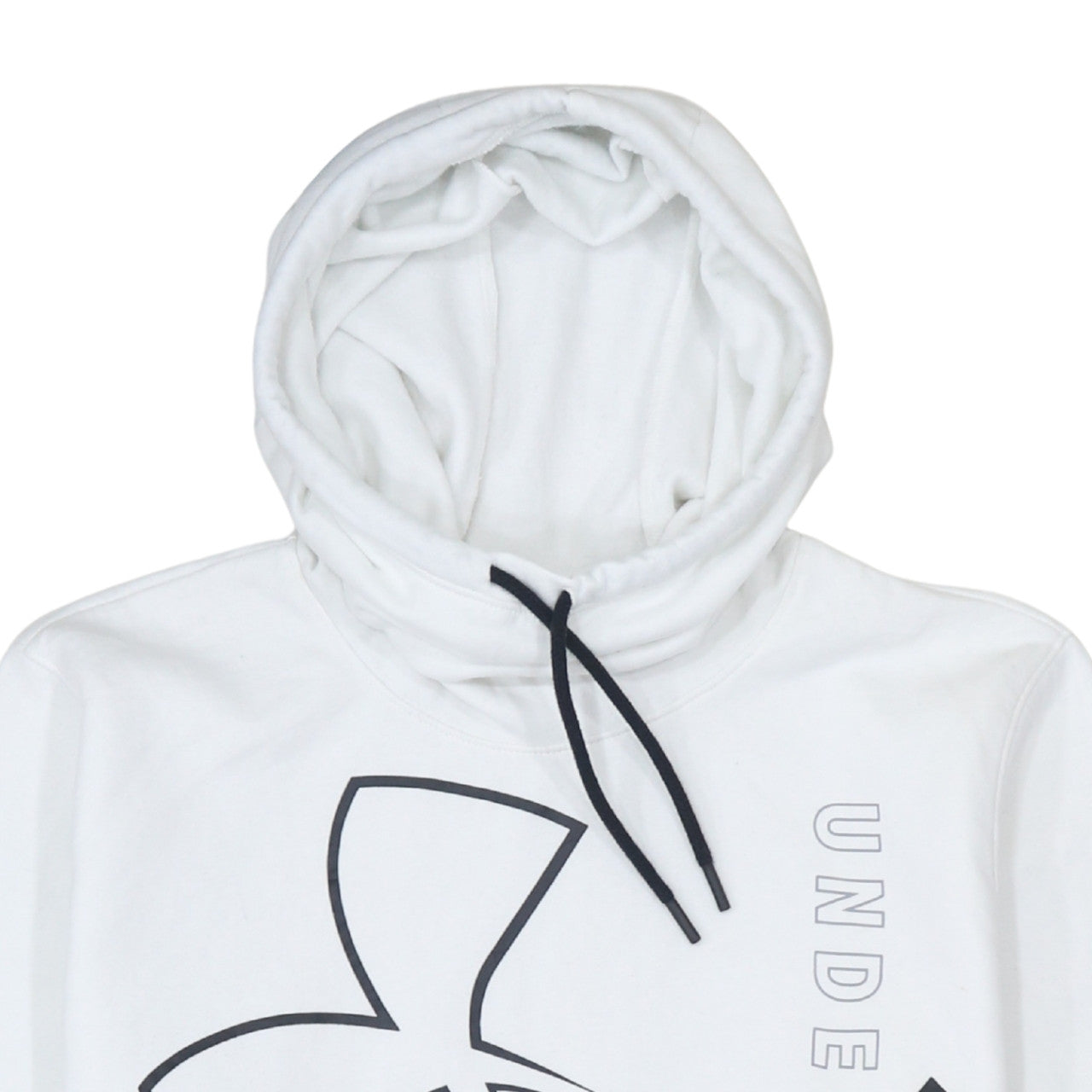 Under Armour Womens White XL Pullover Hoodie Loose Fit Logo Sweatshirt