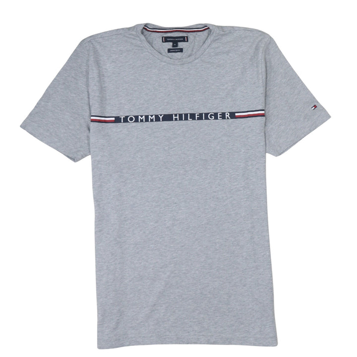 Tommy Hilfiger Men's Grey XL Organic Cotton Logo T-Shirt
