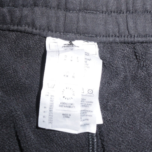 Adidas Men's Black Grey Jogger Trousers Size M Colourblock Activewear