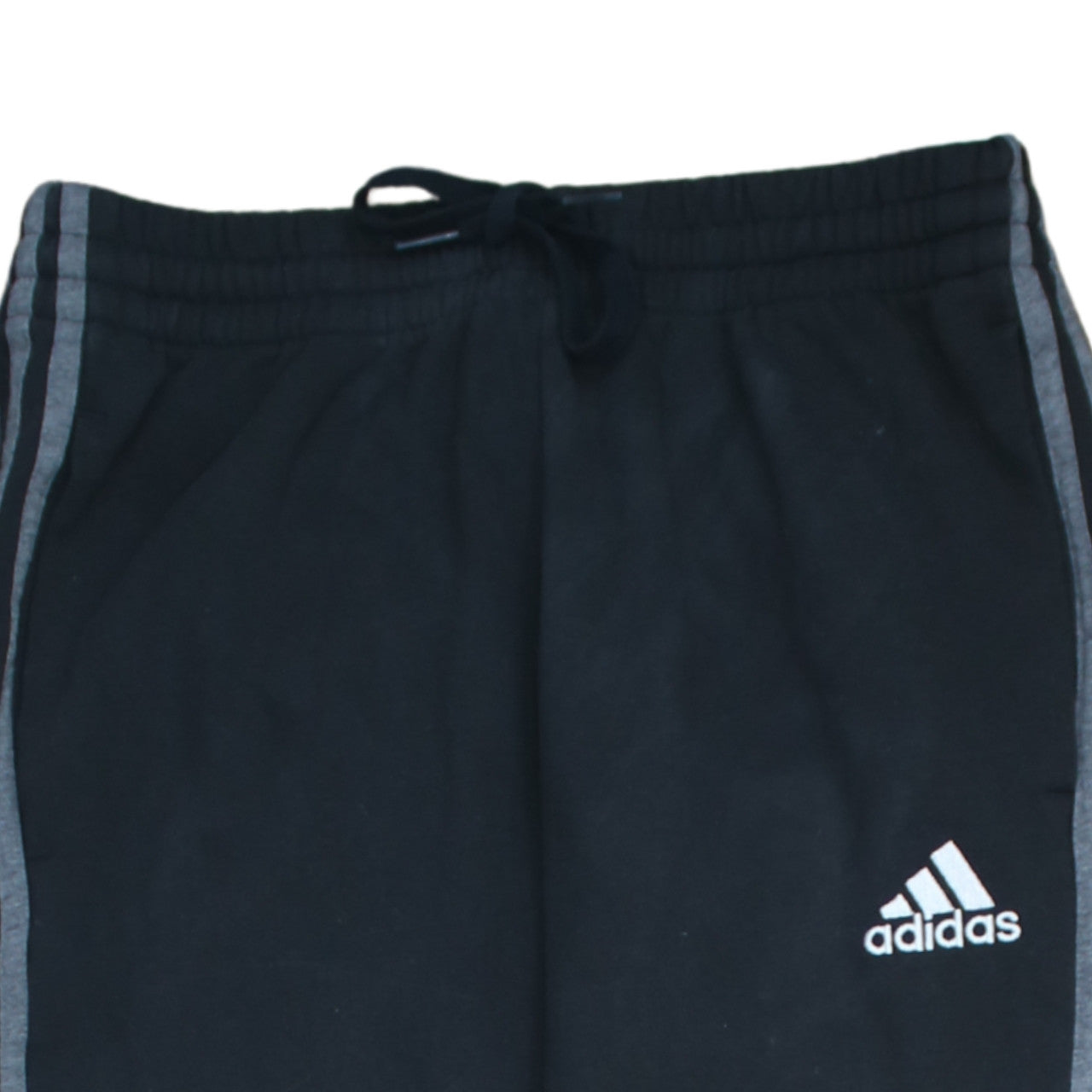 Adidas Men's Black Grey Jogger Trousers Size M Colourblock Activewear