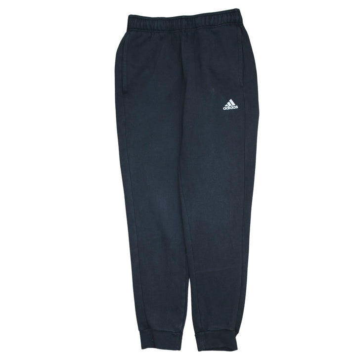 Adidas Men's Black Jogger Sweatpants S Regular Fit Fleece Tapered Activewear