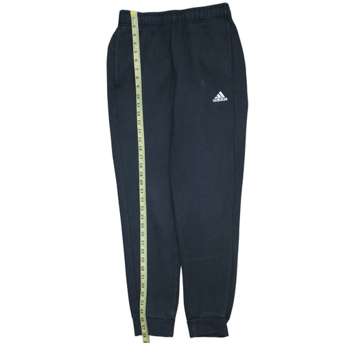 Adidas Men's Black Jogger Sweatpants S Regular Fit Fleece Tapered Activewear
