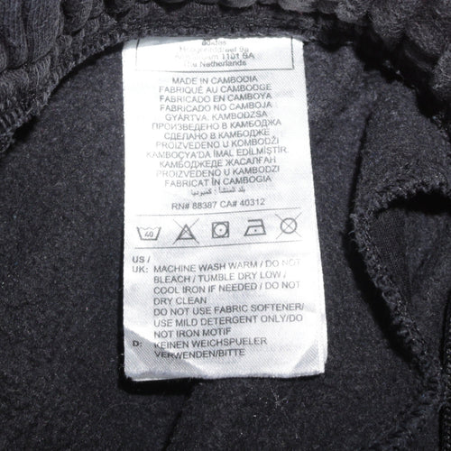 Adidas Men's Black Jogger Sweatpants S Regular Fit Fleece Tapered Activewear