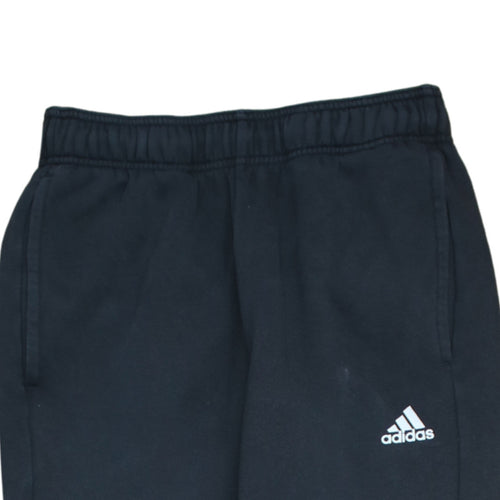 Adidas Men's Black Jogger Sweatpants S Regular Fit Fleece Tapered Activewear