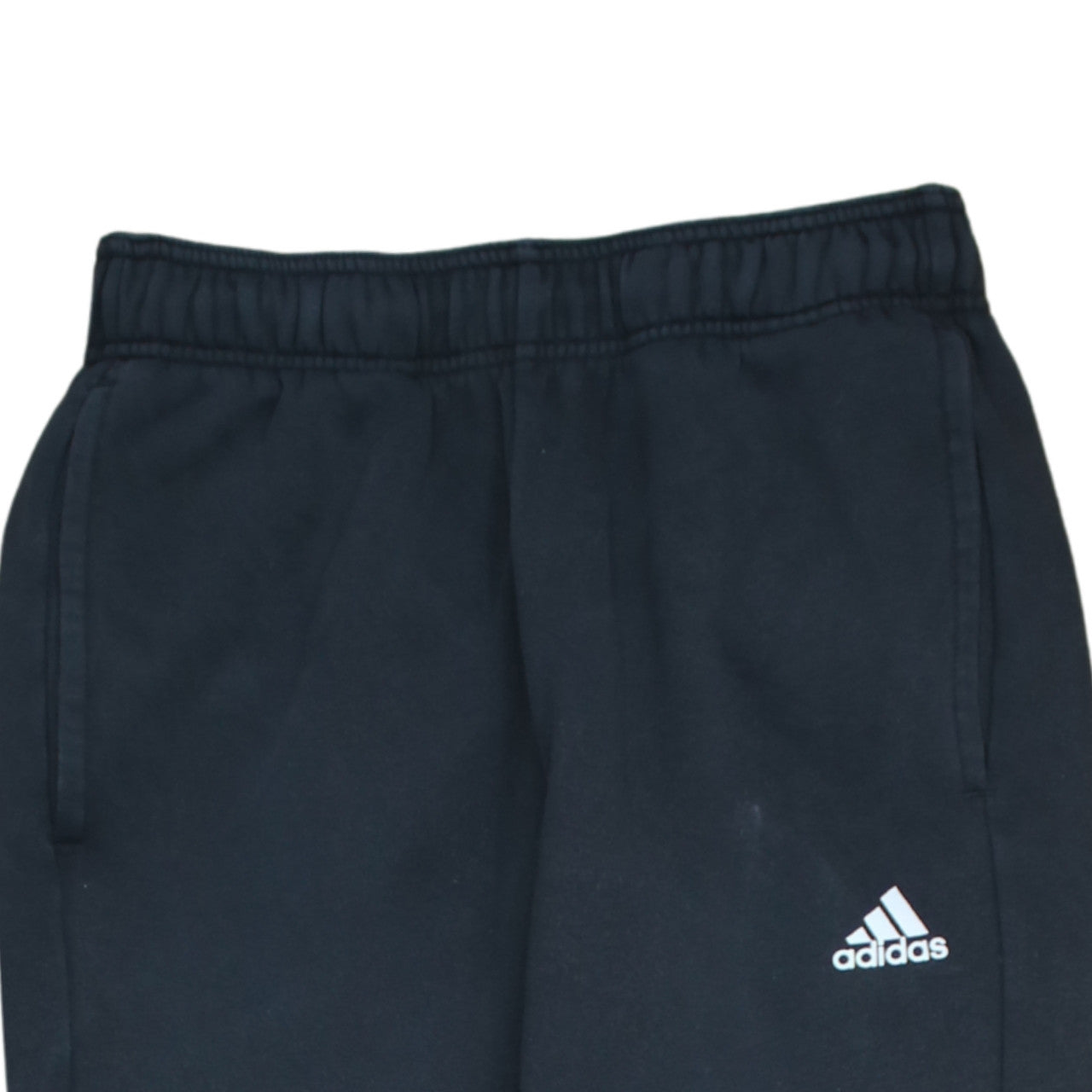 Adidas Men's Black Jogger Sweatpants S Regular Fit Fleece Tapered Activewear