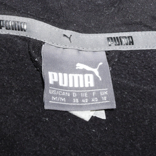 Puma Womens Black Size 12 Full Zip Hoodie Sweatshirt