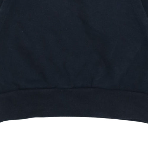 Ellesse Womens Navy Hoodie UK 10 Pullover Cotton Blend Logo