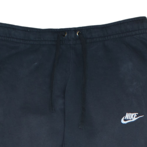 Nike Men's Black Jogger Sweatpants Size S Fleece Tapered Fit