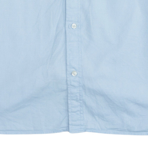 Tommy Hilfiger Men's Blue Slim Fit Button-Down Shirt L